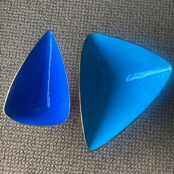 Jonathan Adler Anvil brass and enamel bowls small and medium set of 2 - Picture 4 of 14